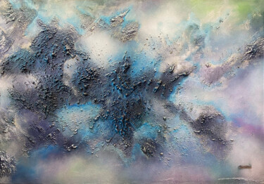 Painting titled "Archean Eucaryota 7…" by Lena Galee, Original Artwork, Acrylic Mounted on Wood Stretcher frame