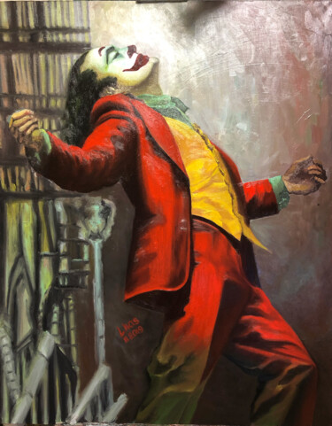 Картина под названием "Joker" - Lena Kaskova (Lkas), Подлинное произведение искусства, Масло