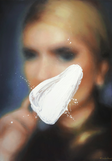 Картина под названием "Illusions#1" - Lena Krashevka, Подлинное произведение искусства, Акрил Установлен на Деревянная рама…