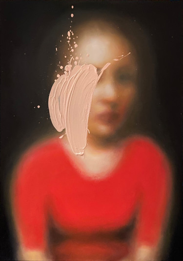Ζωγραφική με τίτλο "Illusions#3" από Lena Krashevka, Αυθεντικά έργα τέχνης, Λάδι Τοποθετήθηκε στο Ξύλινο φορείο σκελετό