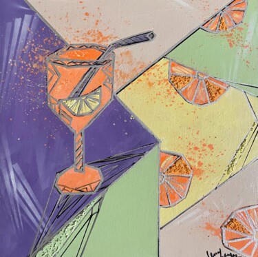 Painting titled "LET'S APEROL! 3" by Lena Langer, Original Artwork, Acrylic