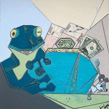 Peinture intitulée "Talisman for wealth" par Lena Langer, Œuvre d'art originale, Acrylique