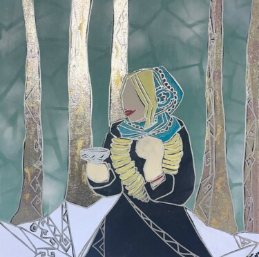「Alenka」というタイトルの絵画 Lena Langerによって, オリジナルのアートワーク, アクリル