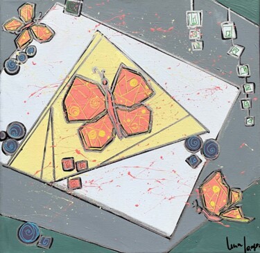 Malerei mit dem Titel "Metamorphoses 2" von Lena Langer, Original-Kunstwerk, Acryl