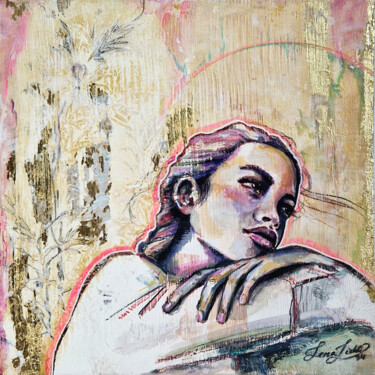 Картина под названием "ROSEMARY" - Lena Licht, Подлинное произведение искусства, Акрил Установлен на картон