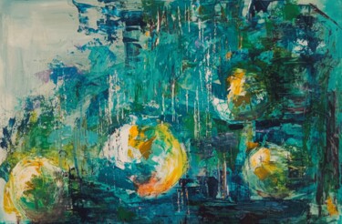 Pintura intitulada "Universes beyond" por Lena Lito, Obras de arte originais, Óleo