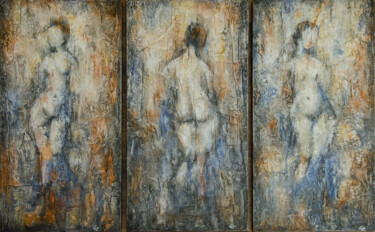 Pittura intitolato "Три грации" da Elena Nadtochieva, Opera d'arte originale, Acrilico