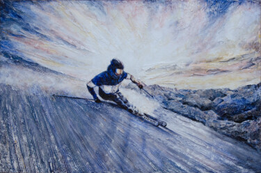 Картина под названием "И за спиною словно…" - Елена Надточиева, Подлинное произведение искусства, Акрил