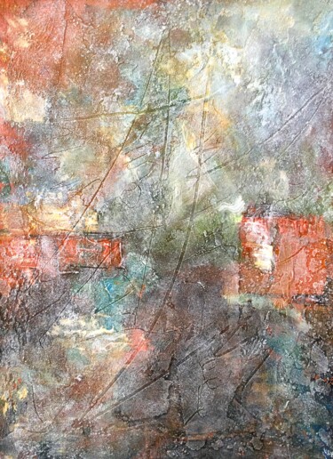 Pintura intitulada "Пыльная буря" por Elena Nadtochieva, Obras de arte originais, Acrílico