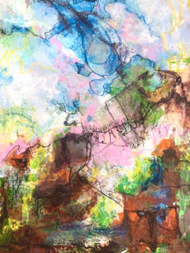 Картина под названием "Мост из паутины" - Елена Надточиева, Подлинное произведение искусства, Акрил