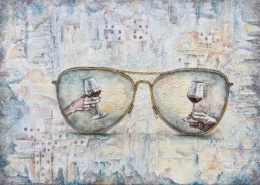 Pintura titulada "Две судьбы в большо…" por Elena Nadtochieva, Obra de arte original, Acrílico