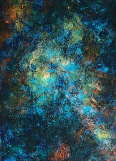 Картина под названием "Интрига темноты" - Елена Надточиева, Подлинное произведение искусства, Акрил