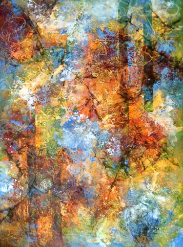 Картина под названием "Ода сентябрю" - Елена Надточиева, Подлинное произведение искусства, Акрил