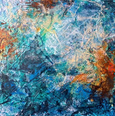 Картина под названием "Поющее утро 2" - Елена Надточиева, Подлинное произведение искусства, Акрил Установлен на Деревянная р…