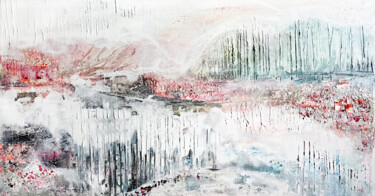 Peinture intitulée "Вдохновение горами" par Lena Oborina, Œuvre d'art originale, Acrylique