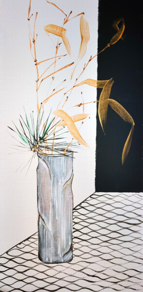 Malerei mit dem Titel "Forever flowers" von Lena Oma, Original-Kunstwerk, Acryl