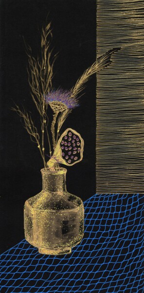绘画 标题为“motley grass” 由Lena Oma, 原创艺术品, 标记