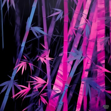 Artes digitais intitulada "Abstract pink and p…" por Lena Oma, Obras de arte originais, Trabalho Digital 2D
