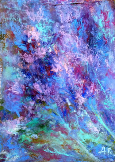 Drawing titled "lavender in soft pa…" by Lena Ru, Original Artwork