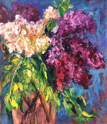 Painting titled "Joys of Spring" by Lena Ru, Original Artwork, Pastel