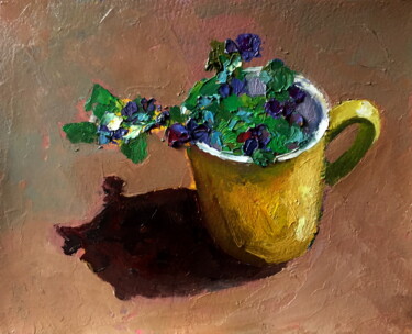 Painting titled "Maytime oil paintin…" by Lena Ru, Original Artwork, Oil