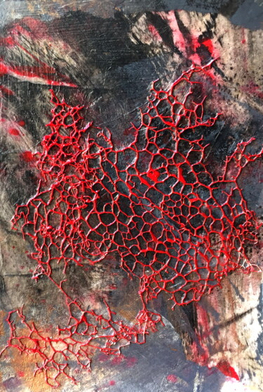Картина под названием "Nets Expressive Pai…" - Lena Ru, Подлинное произведение искусства, Акрил