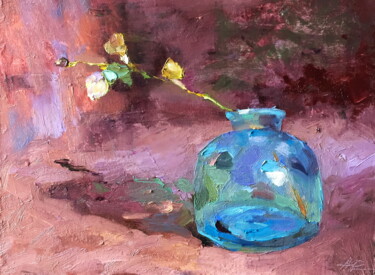 Pintura titulada "Spring Is Here Flor…" por Lena Ru, Obra de arte original, Oleo