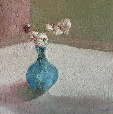Painting titled "Spring Blossom" by Lena Ru, Original Artwork, Oil