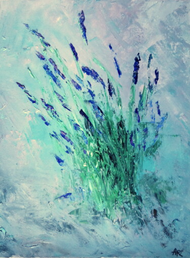 Painting titled "Lavender" by Lena Ru, Original Artwork