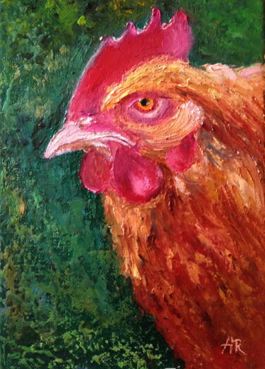 Drawing titled "Portrait of a Chick…" by Lena Ru, Original Artwork