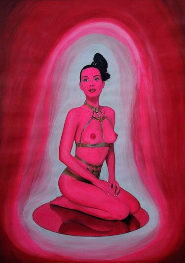Картина под названием "Orion Girl No 8 - M…" - Lena Snow, Подлинное произведение искусства, Акрил