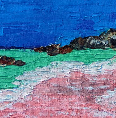 Painting titled "Bagamas beach  10/1…" by Lena Vanli, Original Artwork, Oil
