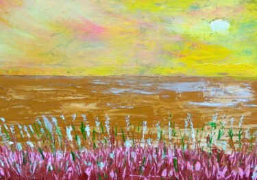 Malerei mit dem Titel "Sunset/sunrise card…" von Lena Vanli, Original-Kunstwerk, Öl