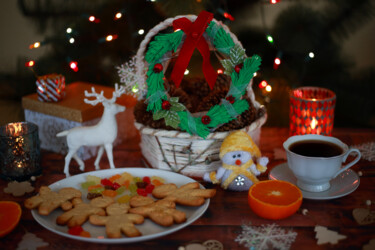 Photography titled "Christmas sweets an…" by Helen Dan, Original Artwork, Digital Photography