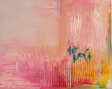 Картина под названием "Pink dream, hope fo…" - Helen Dan, Подлинное произведение искусства, Масло