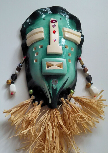 Sculpture titled "Nkoyi mobali" by Lenda Bavedila, Original Artwork, Clay