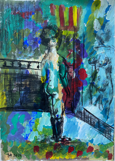 Рисунок под названием "dc2c2 / She began t…" - Leni Smoragdova, Подлинное произведение искусства, Чернила