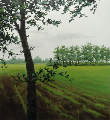 Pintura titulada "In der Landschaft 44" por Leni Winkelmann, Obra de arte original, Oleo Montado en Bastidor de camilla de m…
