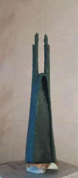 Sculpture intitulée "Warning" par Leo Adam (Leonid Shatsylo), Œuvre d'art originale, Pâte polymère