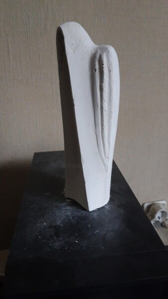 Скульптура под названием ""Tired Angel"" - Leo Adam (Leonid Shatsylo), Подлинное произведение искусства, Гипс