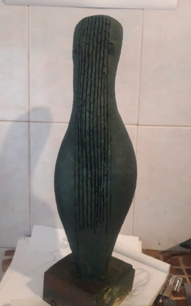 Sculpture titled "Guitar" by Leo Adam (Leonid Shatsylo), Original Artwork, Clay
