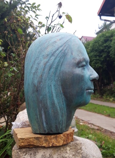 Skulptur mit dem Titel "Anna" von Leo Adam (Leonid Shatsylo), Original-Kunstwerk, Bronze
