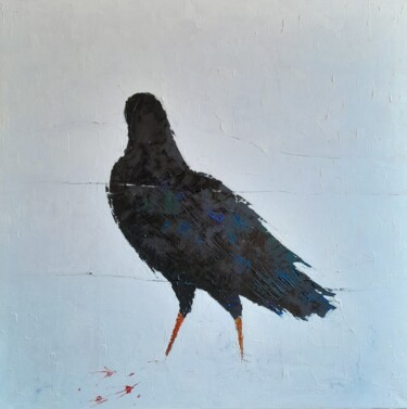 Pintura intitulada ""Birds as people"" por Leo Adam (Leonid Shatsylo), Obras de arte originais, Óleo