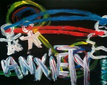 Painting titled "Anxiety" by Leo Bernard, Original Artwork, Acrylic