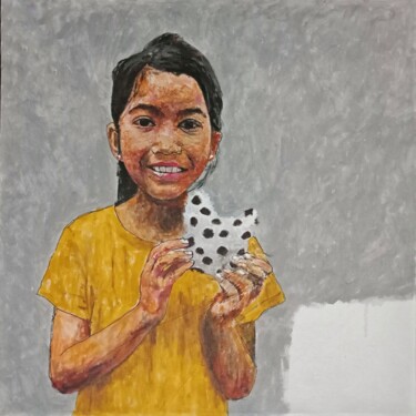 Картина под названием "True happiness" - Leo Budhi, Подлинное произведение искусства, Акрил