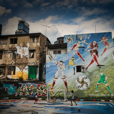 Фотография под названием "Après-midi football" - Léo Levacher, Подлинное произведение искусства, Цифровая фотография