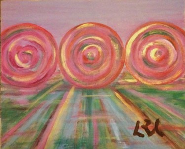 Painting titled "BdP 4" by Leo Roussel, Original Artwork, Acrylic Mounted on Wood Stretcher frame