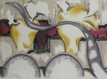 Drawing titled "Connection" by Leo Spreksel, Original Artwork, Pastel
