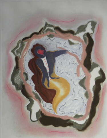 Disegno intitolato "passage" da Leo Spreksel, Opera d'arte originale, Pastello