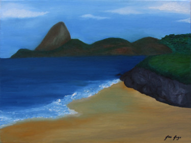 Painting titled "Guanabara" by Leo Du Lac, Original Artwork, Oil